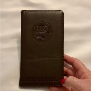 Dave Ramsey Brown Embossed Leather Wallet Envelope System. New
